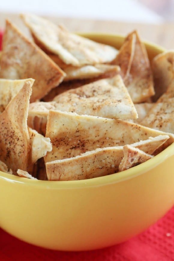 Garlic Chilli Pita Chips | CatchMyParty.com Garlic Chilli Pita Chips