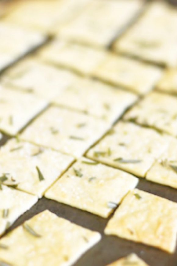 Homemade Rustic Crackers | CatchMyParty.com Homemade Rustic Crackers