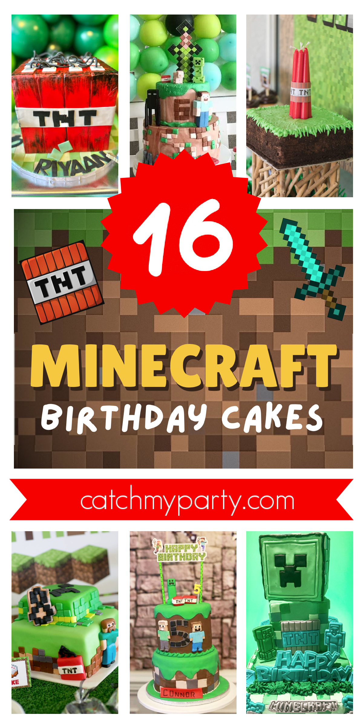 16 Mind Blowing Minecraft Cakes in 2024!