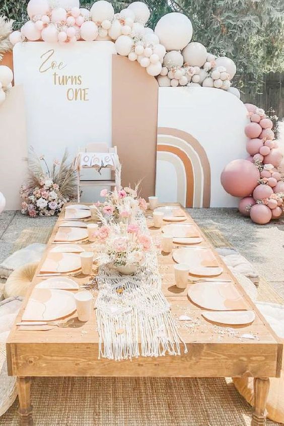 Boho Rainbow Picnic Party