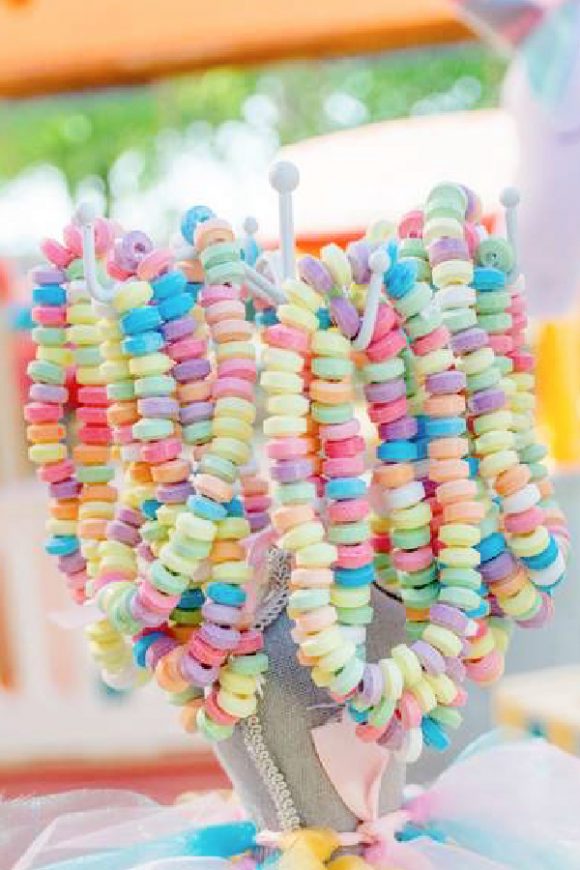 Rainbow Party Favor Candy Bracelets