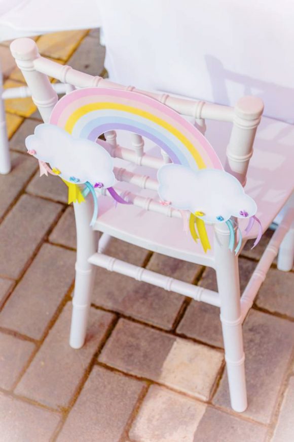 Chair Rainbow Decoration