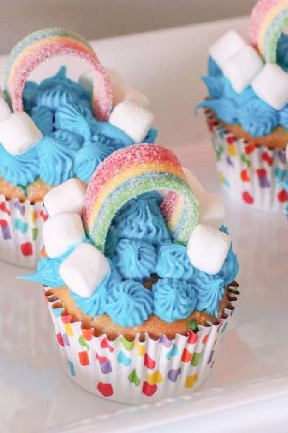 Rainbow Cupcakes