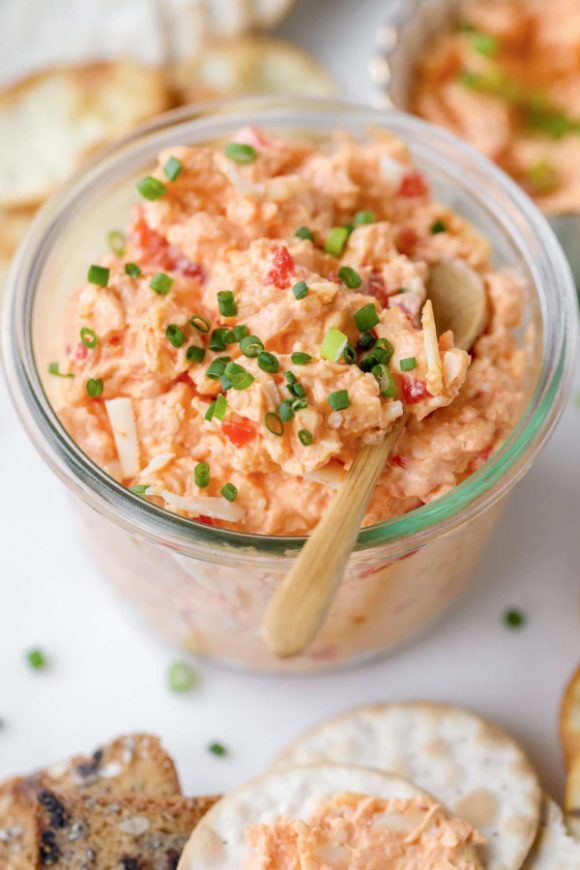 Pimento Cheese Dip | CatchMyParty.com Pimento Cheese Dip
