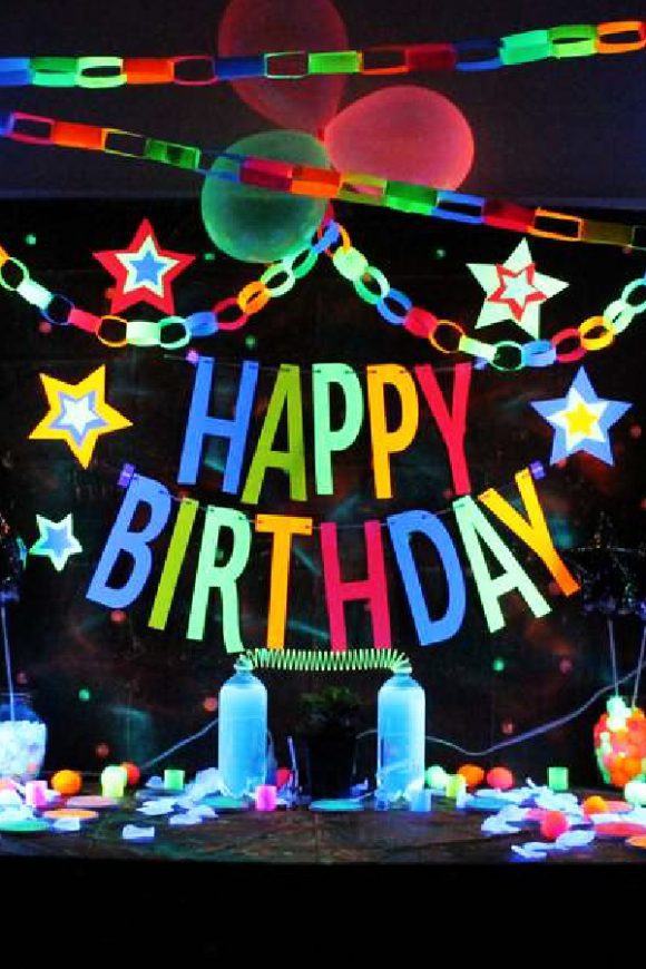 Neon Backdrop | Catchmyparty.com Neon Backdrop