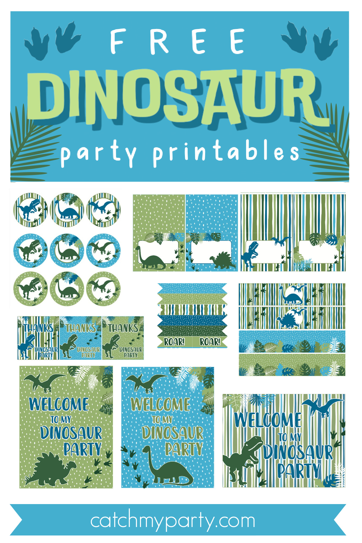 Free Dinosaur Birthday Party Printables