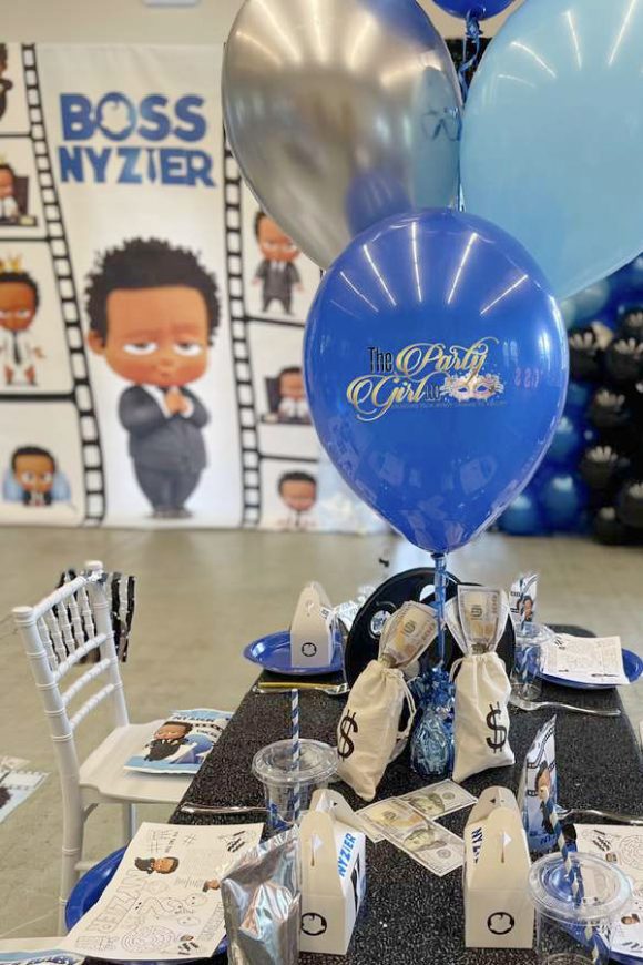 Boss Baby 2nd Birthday Parties | CatchMyParty.com Boss Baby 2nd Birthday Parties