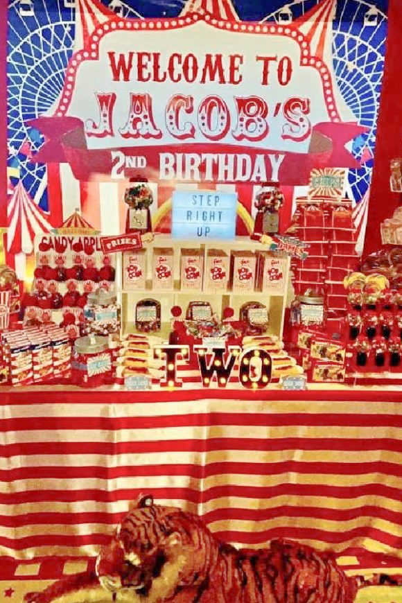 Circus 2nd Birthday Parties | CatchMyParty.com Circus 2nd Birthday Parties