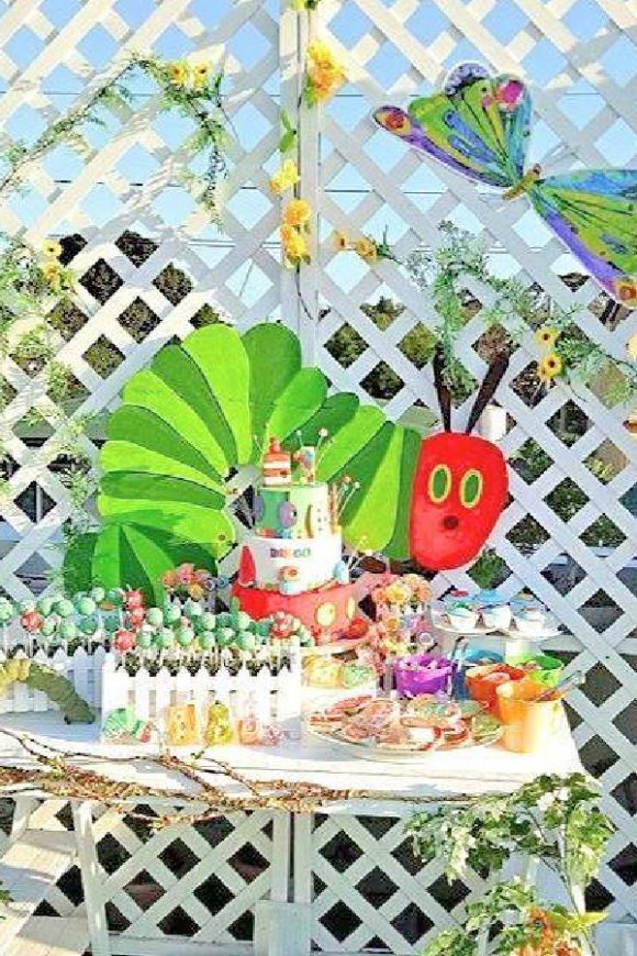 The Very Hungry Caterpillar 2nd Birthday Parties | CatchMyParty.com The Very Hungry Caterpillar 2nd Birthday Parties