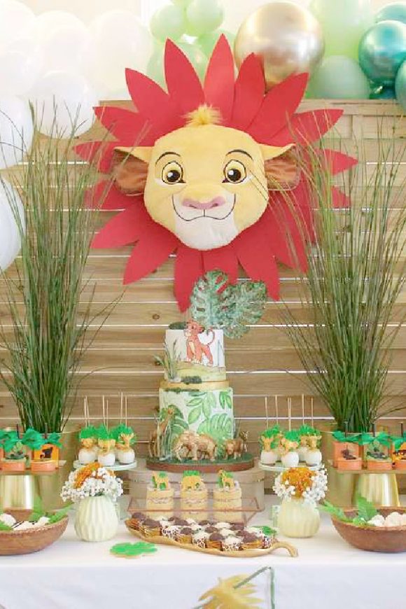 Lion King 2nd Birthday Parties | CatchMyParty.com Lion King 2nd Birthday Parties
