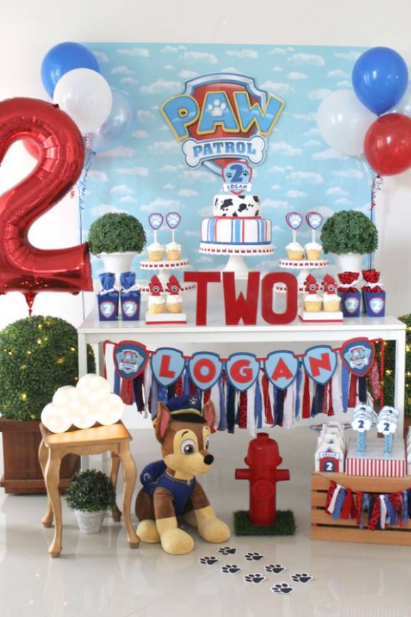 Paw Patrol 2nd Birthday Parties | CatchMyParty.com Paw Patrol 2nd Birthday Parties