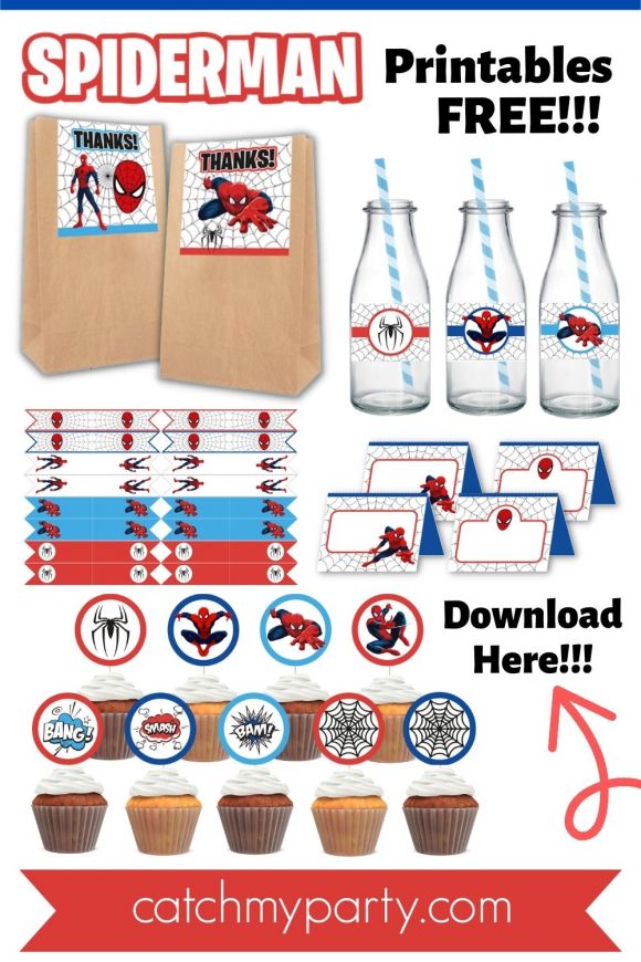 Free Spiderman Printables-2 - The Catch My Party Blog The Catch My ...