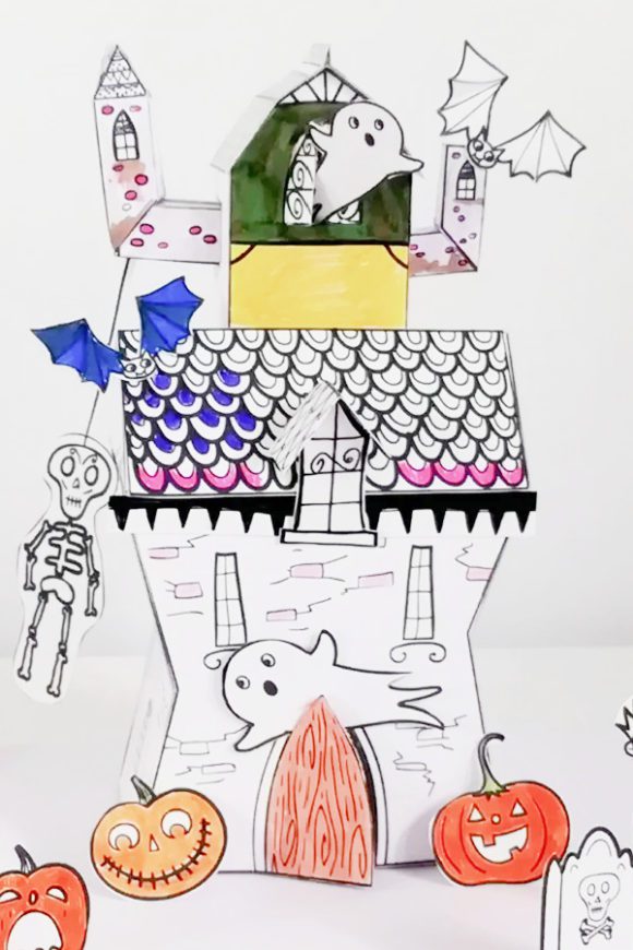 Haunted House Paper Craft Activity