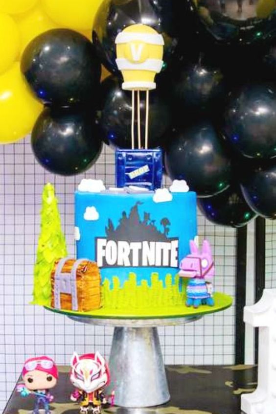 Fortnite Supply Drop Birthday Cake