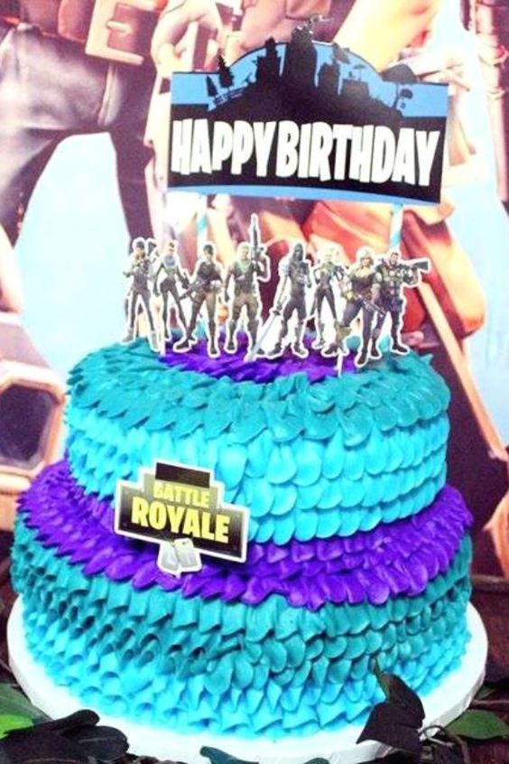 Fortnite Save the World Birthday Cake