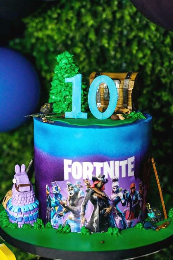 Fortnite Season 6 Birthday Cake