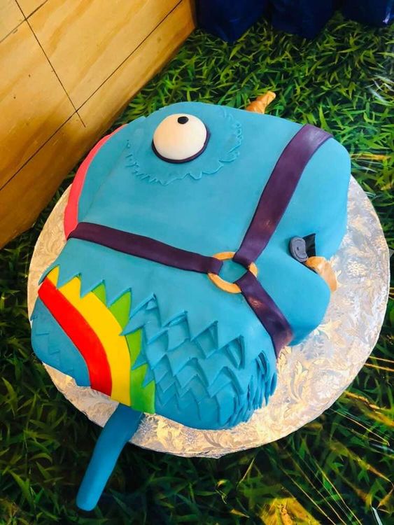 Rainbow Smash Birthday Cake
