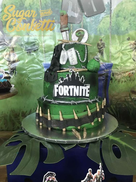 Fortnite Ammo Birthday Cake
