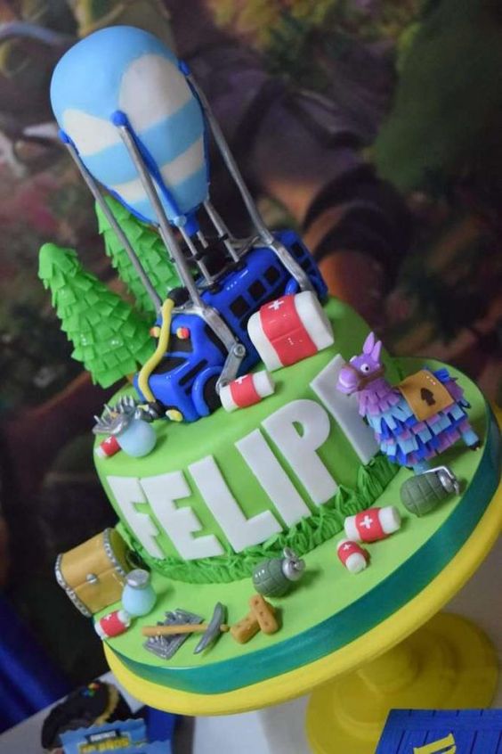 Epic Fortnite Birthday Cake