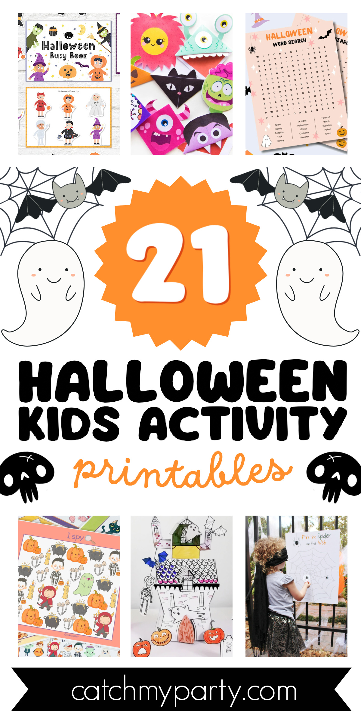 21 Fun Creepy Halloween Kids Activity Printables!