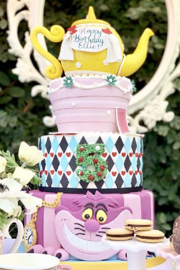 Alice in Wonderland Birthday Cake