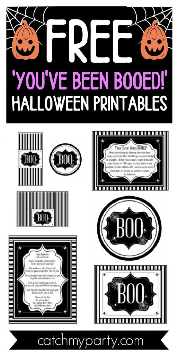 FREE 'You've Been BOOed' Halloween Printables
