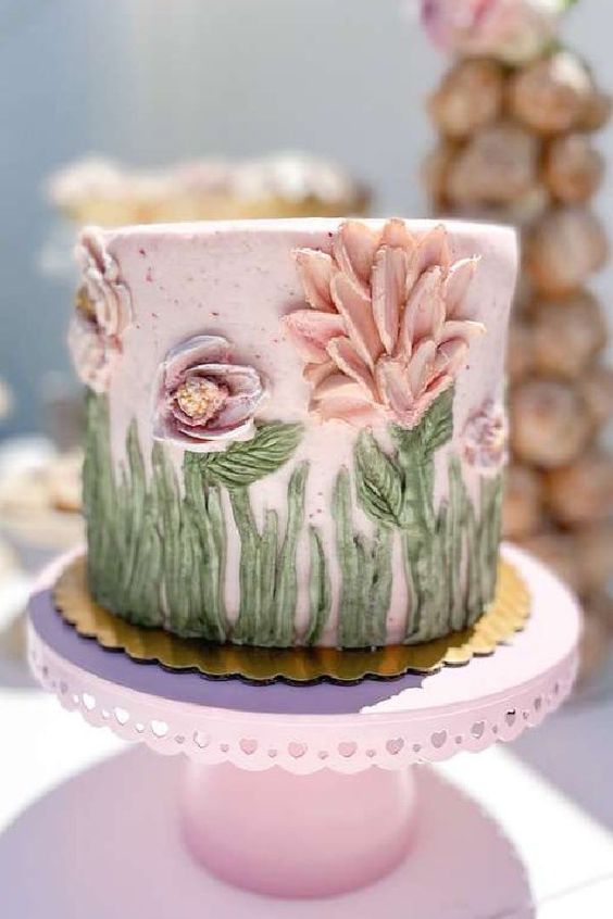 Garden Birthday Cake