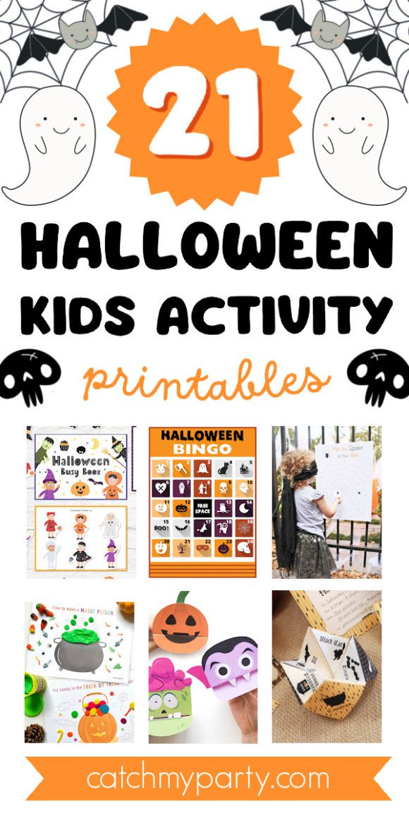 21 Fun Creepy Halloween Kids Activity Printables!