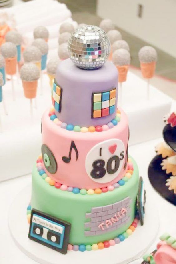 Retro Birthday Cake
