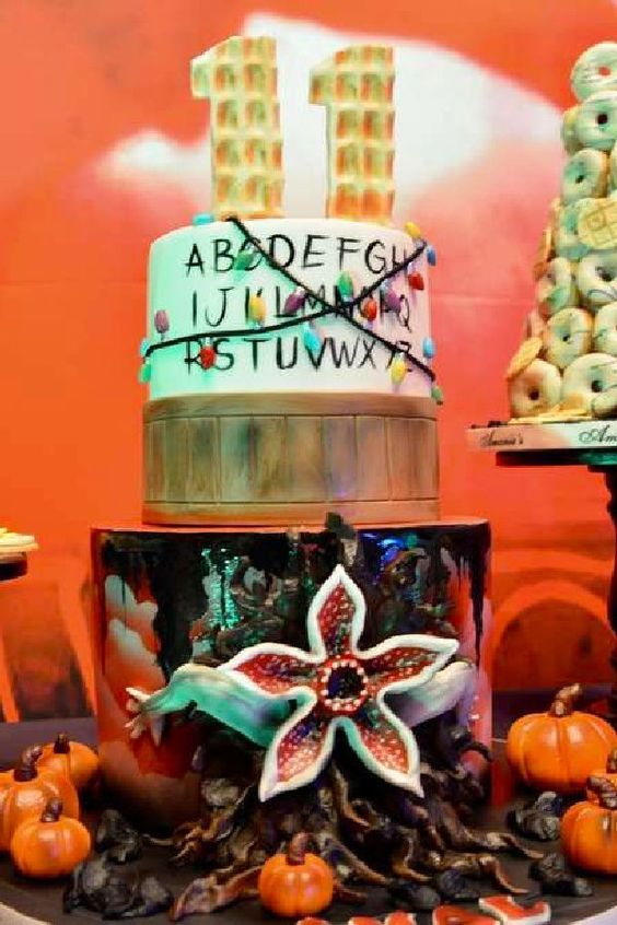 Stranger Things Birthday Cake