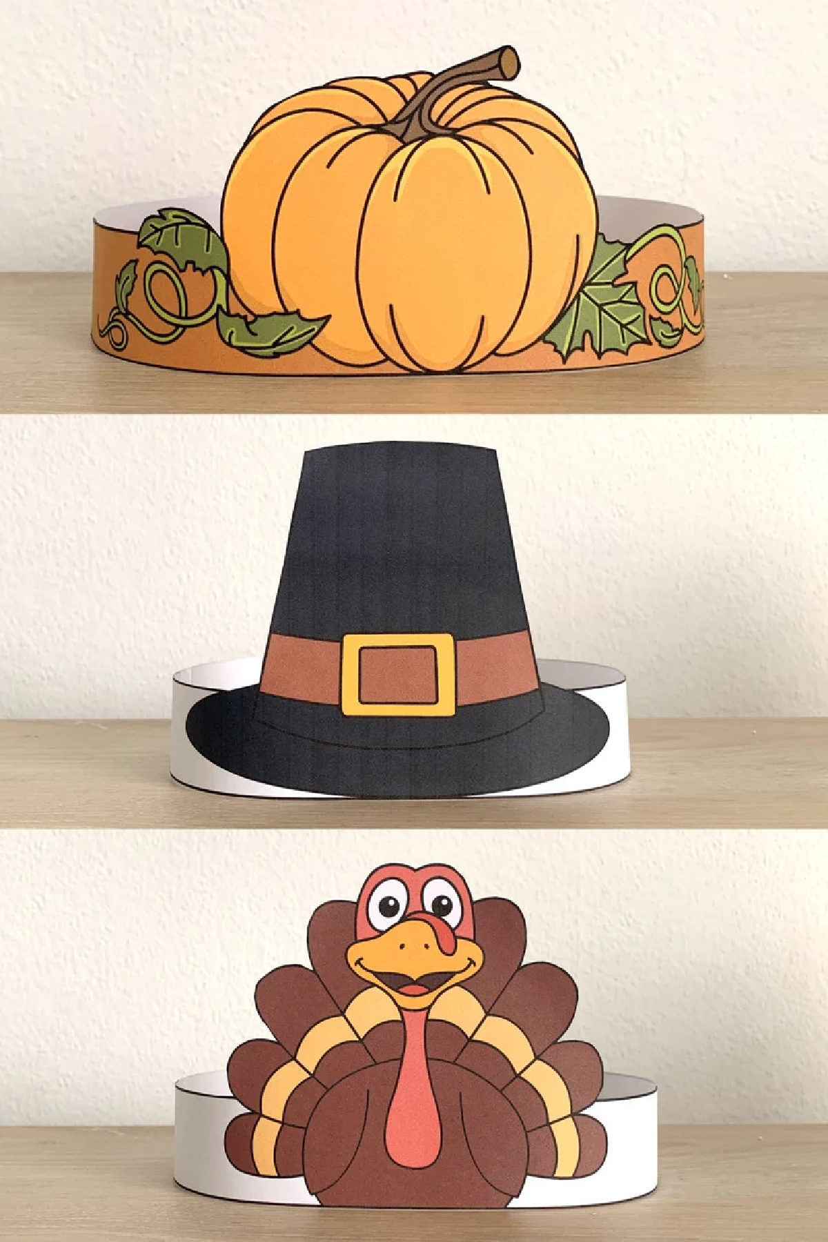Printable Thanksgiving Paper Crowns Printable Thanksgiving Paper Crowns