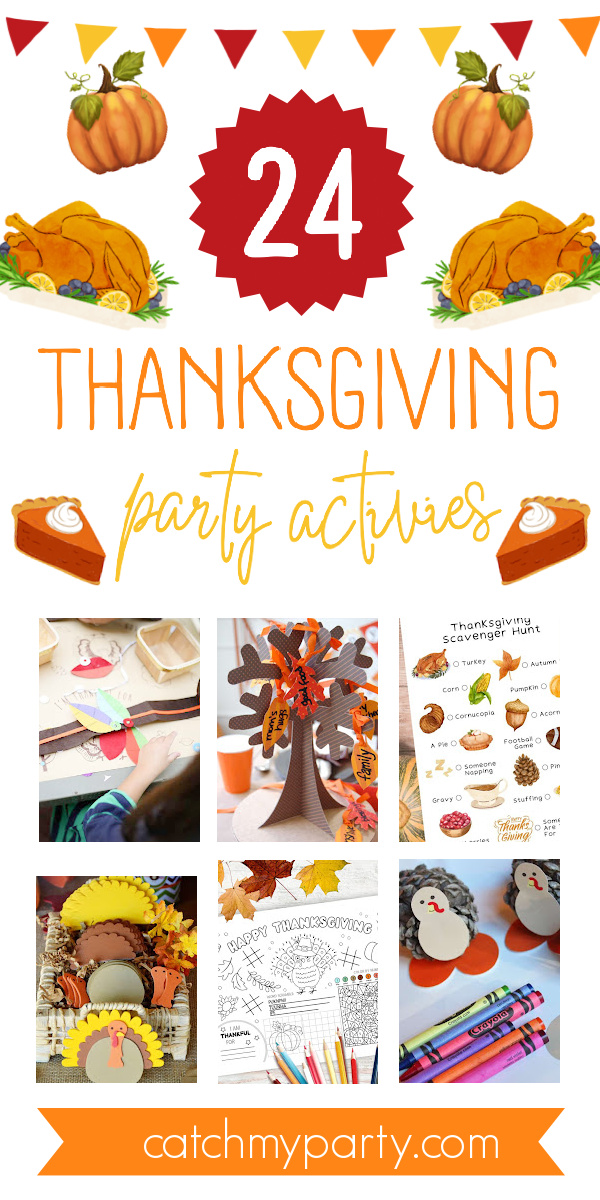 24 Fun Thanksgiving Party Activities for Kids and Adults! The Catch