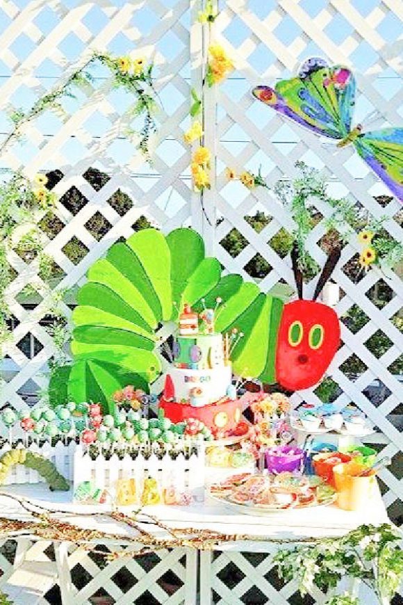 Very Hungry Caterpillar birthday party | CatchMyParty.com Very Hungry Caterpillar birthday party