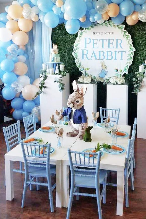 Peter Rabbit birthday party | CatchMyParty.com Peter Rabbit birthday party