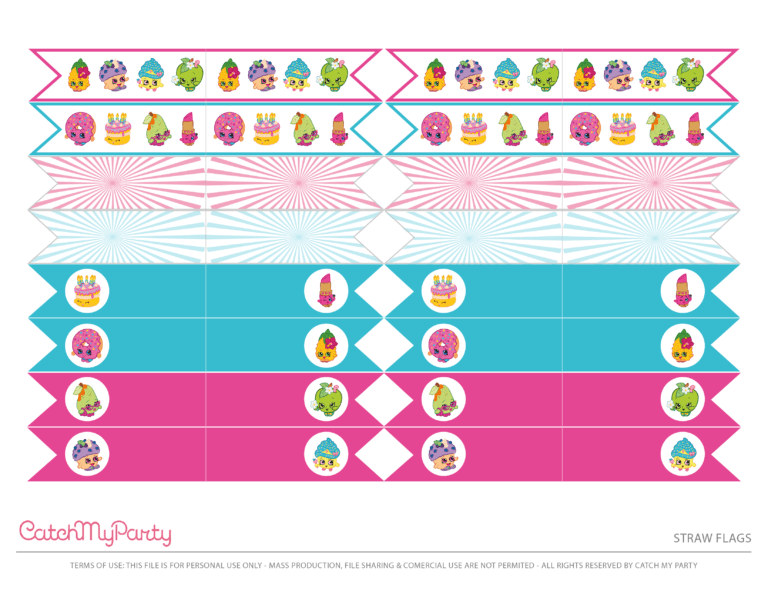 Free Shopkins Party Printables to Decorate Your Birthday! - The Catch ...