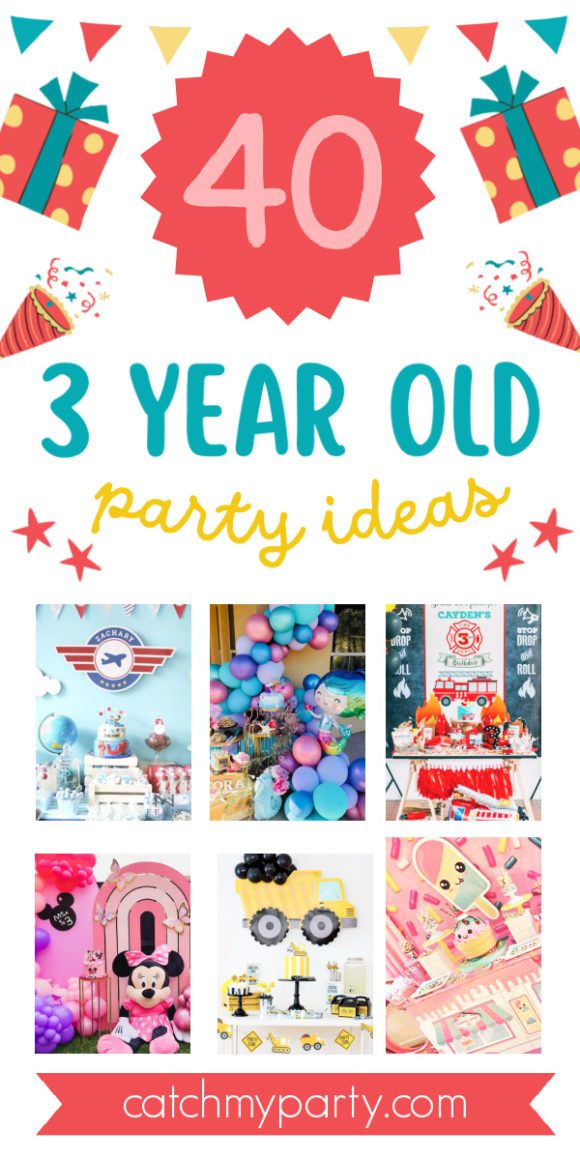 40 Amazing 3 Year Old Party Ideas For Girls and Boys! | CatchMyParty.com 40 Amazing 3 Year Old Party Ideas For Girls and Boys!