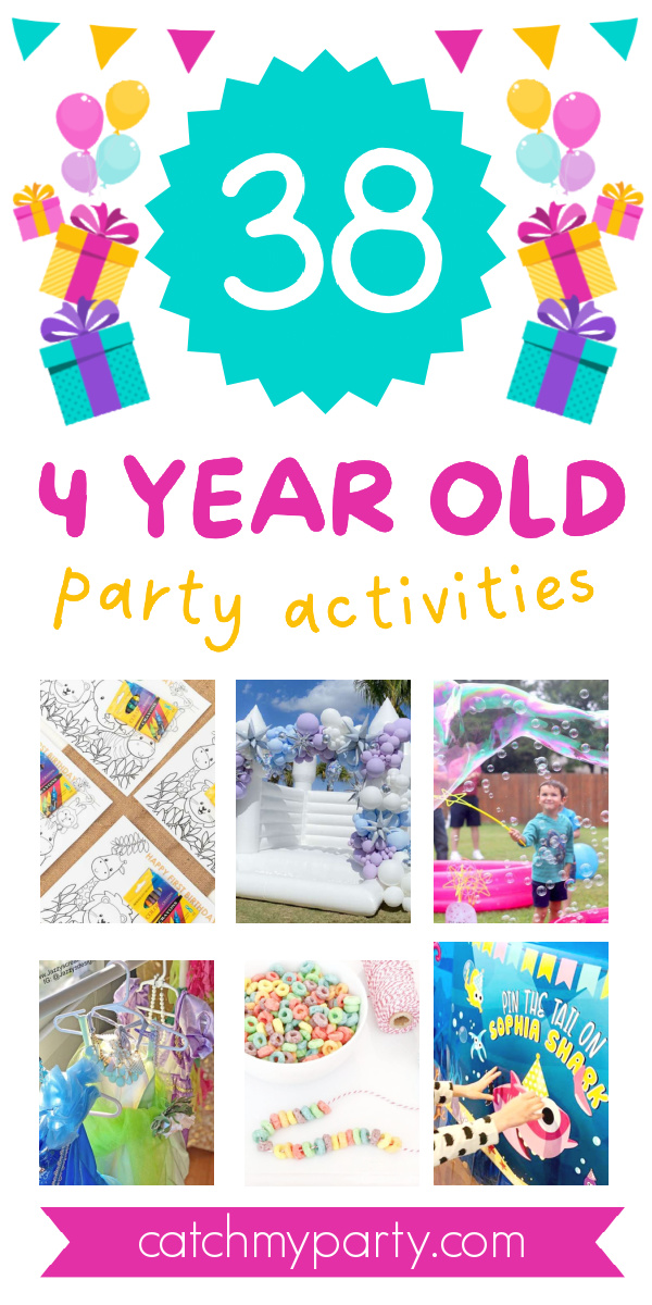 38 Fun Activities For a 4YearOld Birthday Party! The Catch My Party
