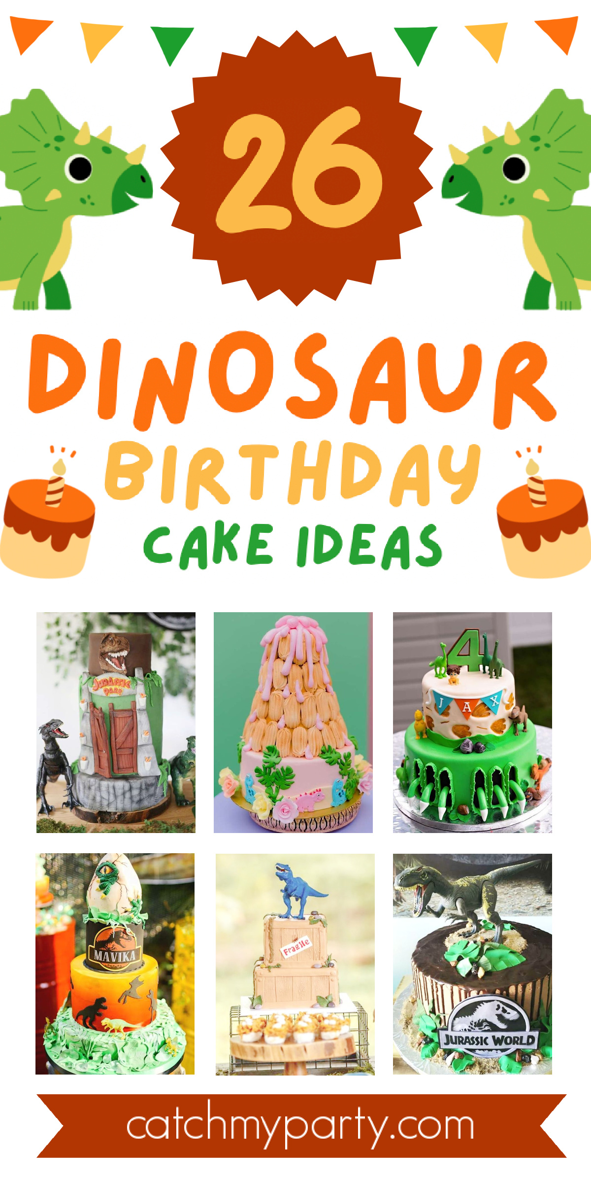 26 Fab & Easy Dinosaur Birthday Cake Ideas!