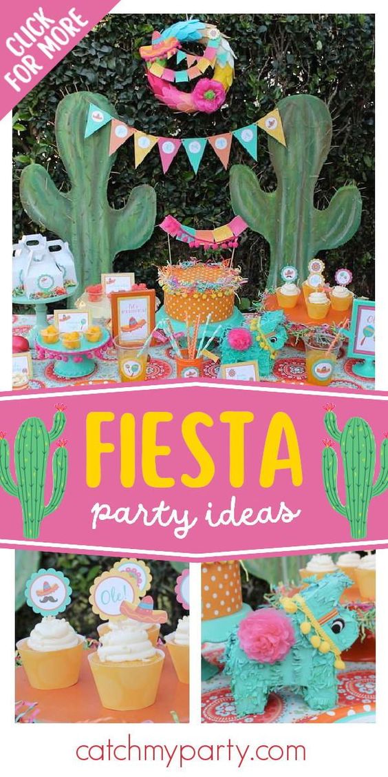 Fiesta birthday party | CatchMyParty.com
