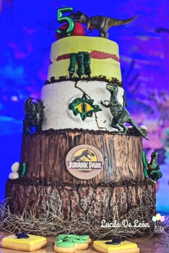 Ultimate Jurasic Park Birthday Cake