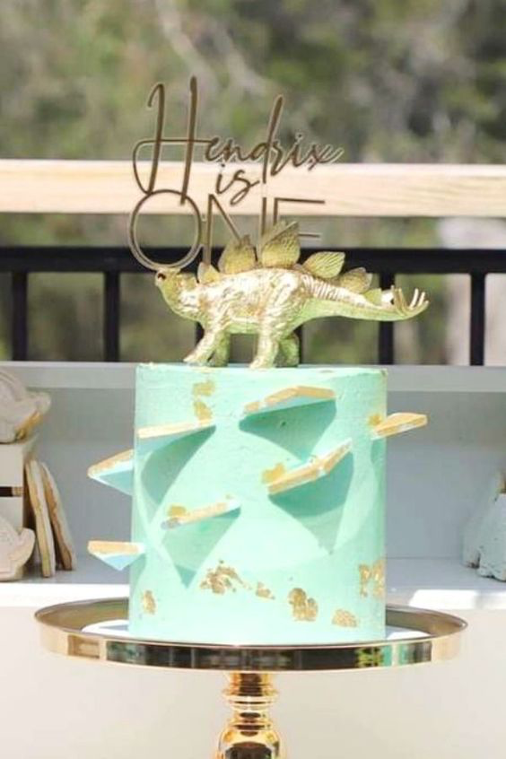 Dinosaur Spiked Birthday Cake