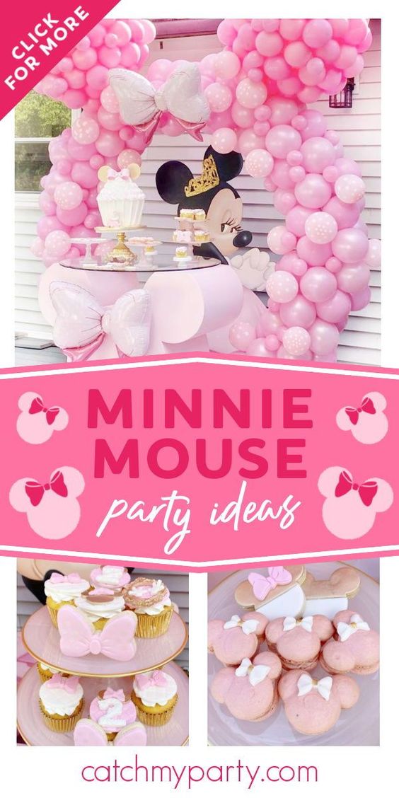 Minnie Mouse birthday party | CatchMyParty.com