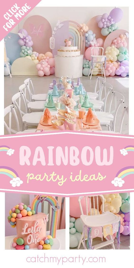 Rainbow birthday party