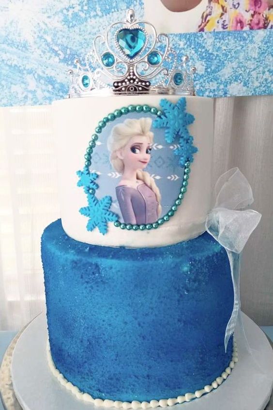 Elsa-Themed Birthday Cake