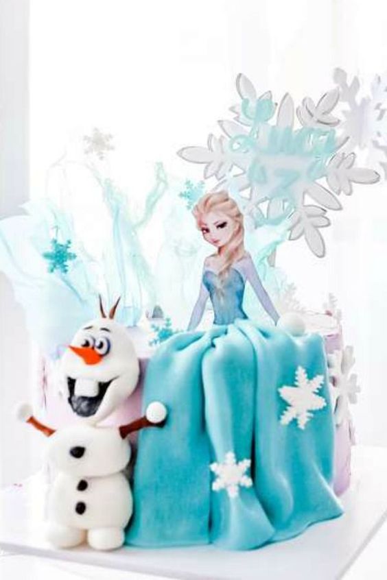 Elsa's Dress Birthday Cake 