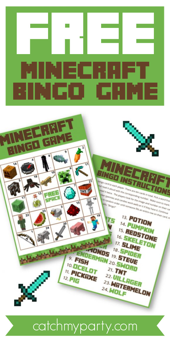 Download Our Free Minecraft Game - Printable Bingo Now!