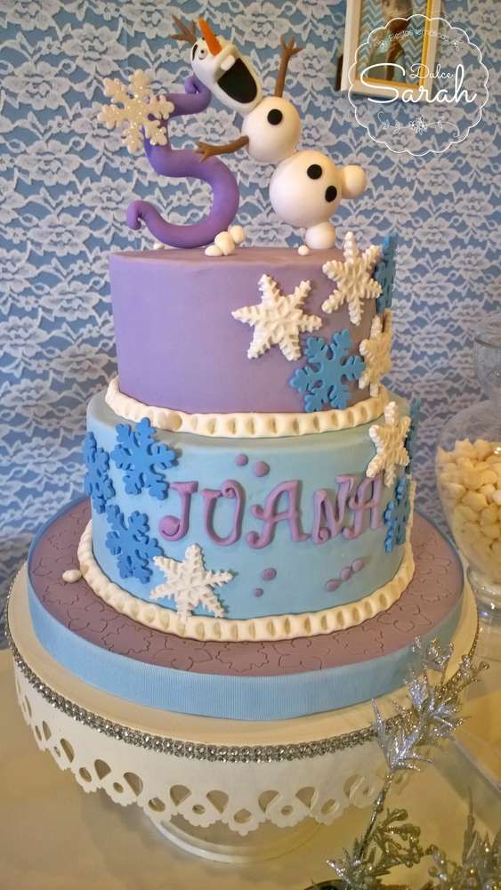 Singing Olaf Birthday Cake