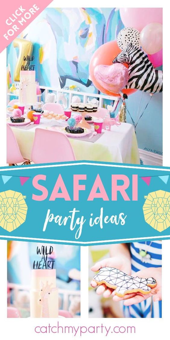 Safari birthday party | CatchMyParty.com