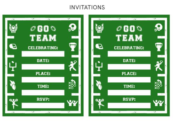 FREE Football Party Printables - Invitations