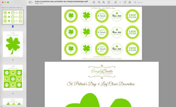 FREE "Luck of the Irish" St. Patrick's Day Party Printables - Step 1